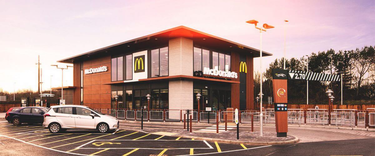 McDonalds building that DSM Ltd in Yorkshire were contracted to envelope
